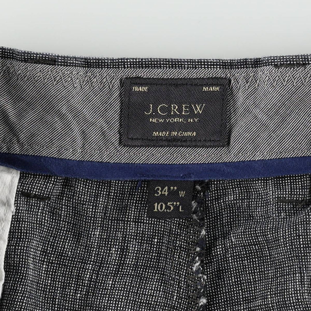 J.Crew linen shorts, men's size W36 (approx.) linen gray type Vintage Second Hand