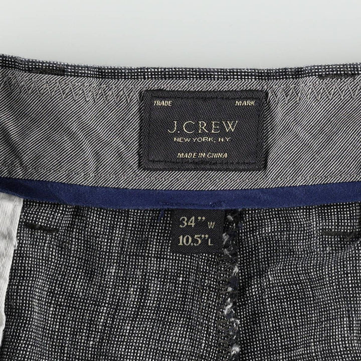 J.Crew linen shorts, men's size W36 (approx.) linen gray type Vintage Second Hand