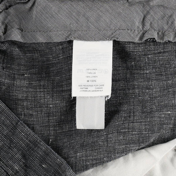 J.Crew linen shorts, men's size W36 (approx.) linen gray type Vintage Second Hand