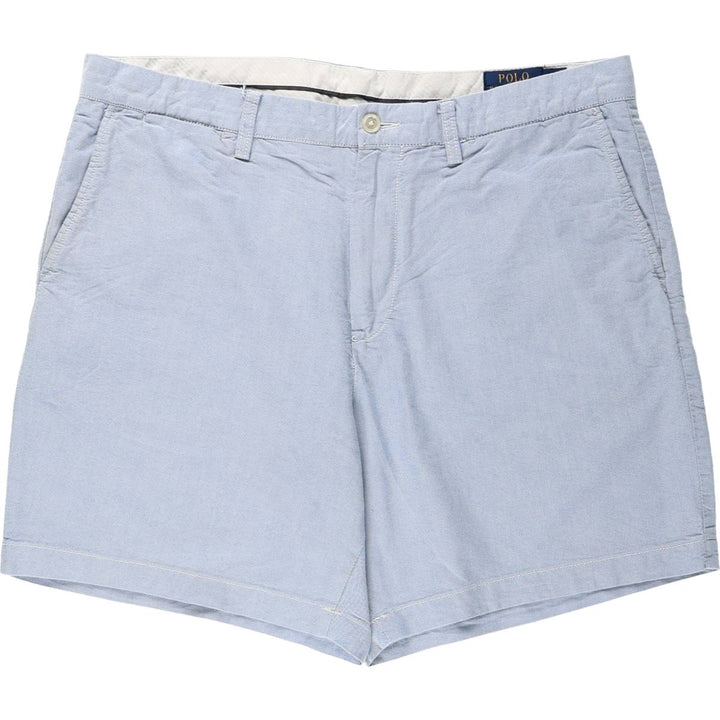 Ralph Lauren POLO RALPH LAUREN CLASSIC FIT 6 Cotton Shorts (Men's size W37 equivalent) cotton Blue type light blue Vintage Second Hand