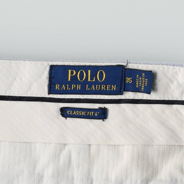Ralph Lauren POLO RALPH LAUREN CLASSIC FIT 6 Cotton Shorts (Men's size W37 equivalent) cotton Blue type light blue Vintage Second Hand
