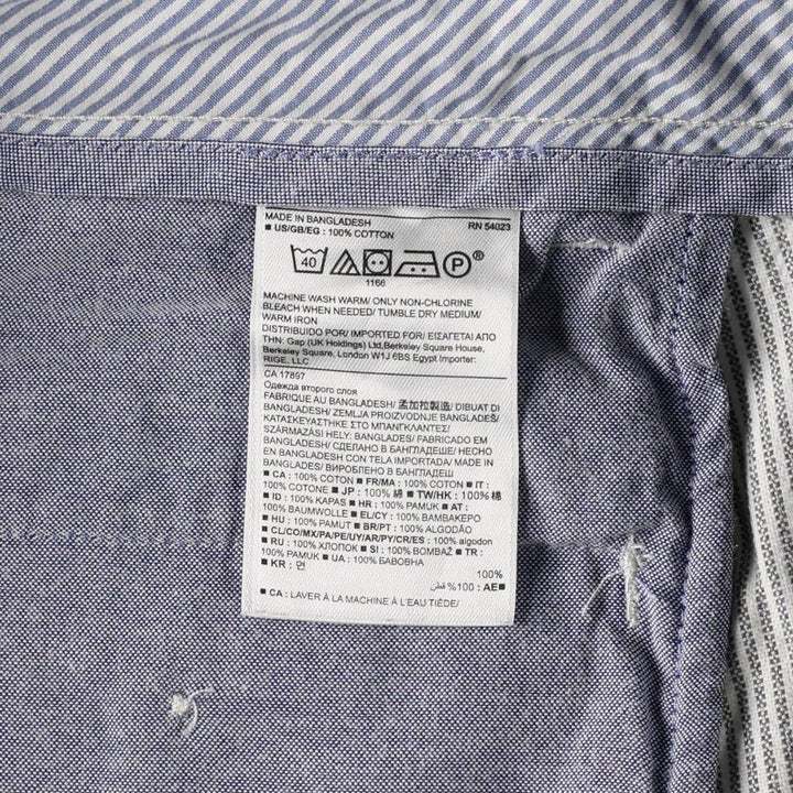 Banana Republic Stripe Pattern Cotton Shorts (Men's W34 equivalent) cotton white type Vintage Second Hand