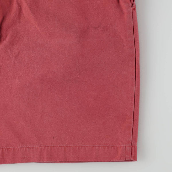 90'S Ralph Lauren Polo Sport One-Pleat Cotton Shorts, Men's Size W34 (approx.), Vintage cotton coral Vintage Second Hand