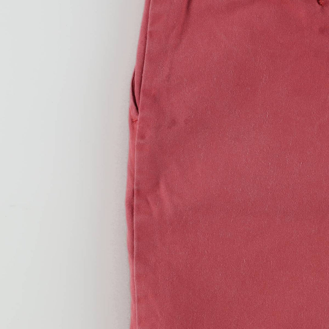 90'S Ralph Lauren Polo Sport One-Pleat Cotton Shorts, Men's Size W34 (approx.), Vintage cotton coral Vintage Second Hand