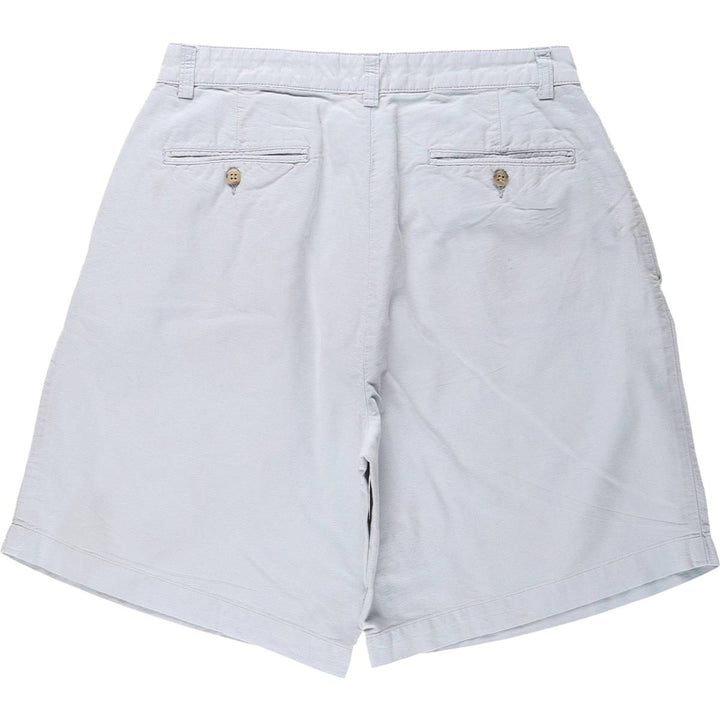 Ralph Lauren POLO by Ralph Lauren TYLER SHORT Two-Pleat Cotton Shorts, Men's Size W30 (approx.) cotton Blue type light blue Vintage Second Hand