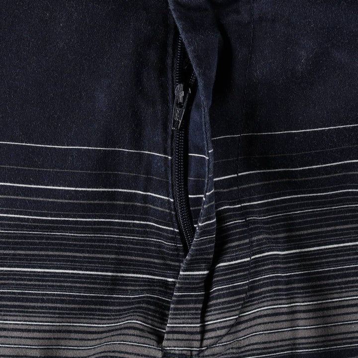90'S Calvin Klein multi-stripe cotton shorts, men's size W35 (approx.) cotton navy blue type Vintage Second Hand