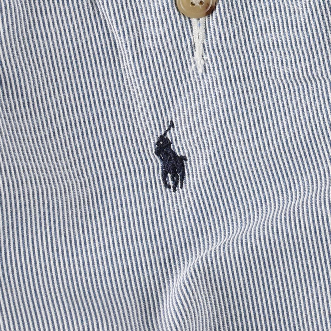 Ralph Lauren POLO RALPH LAUREN CLASSIC FIT Stripe Pattern Cotton Shorts (Men's W37 equivalent) cotton Blue type light blue Vintage Second Hand