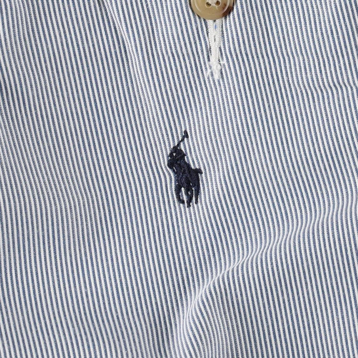Ralph Lauren POLO RALPH LAUREN CLASSIC FIT Stripe Pattern Cotton Shorts (Men's W37 equivalent) cotton Blue type light blue Vintage Second Hand