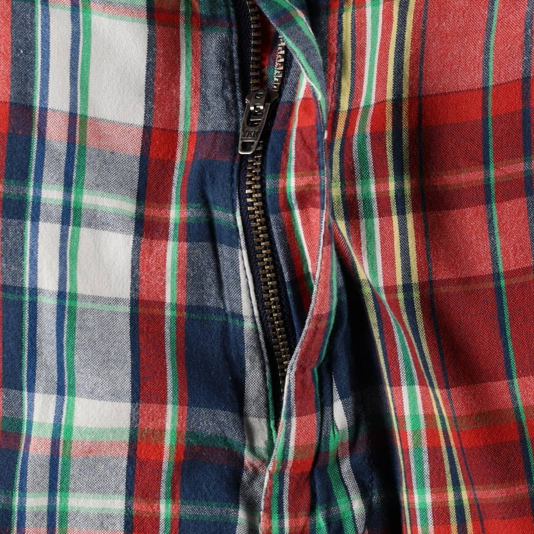 Ralph Lauren POLO by Ralph Lauren Check Pattern Madras Check Cotton Shorts Men's W35 (approx.) cotton red type Vintage Second Hand