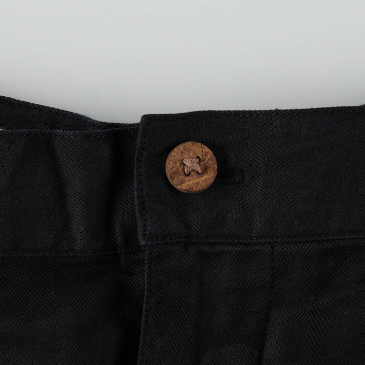 Tommy Bahama Relax Two-Pleat Shorts, Men's Size W34 (approx.) silk black type Vintage Second Hand