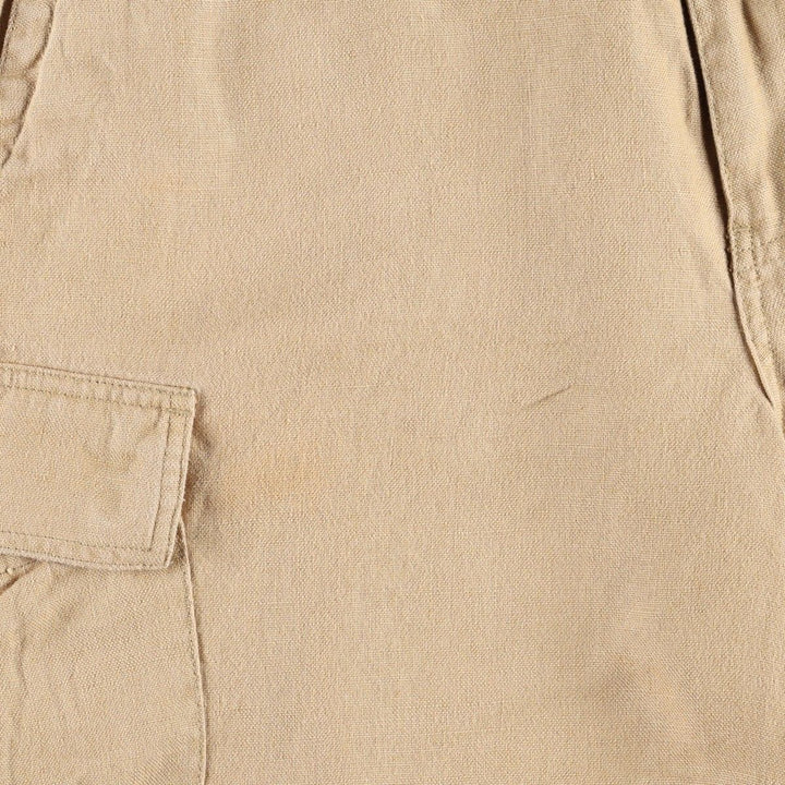 90'S J.Crew Shorts, Cargo Pants, Men's Size W32 (approx.), Vintage linen Beige type Vintage Second Hand