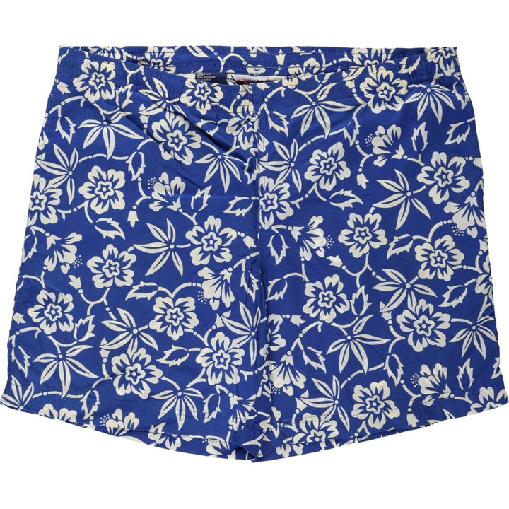 Ralph Lauren POLO SPORT all-over floral print swim shorts, men's size XL equivalent. Nylon blue type Vintage Second Hand