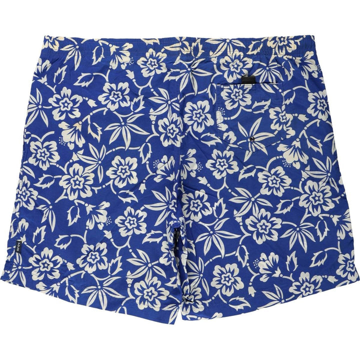 Ralph Lauren POLO SPORT all-over floral print swim shorts, men's size XL equivalent. Nylon blue type Vintage Second Hand