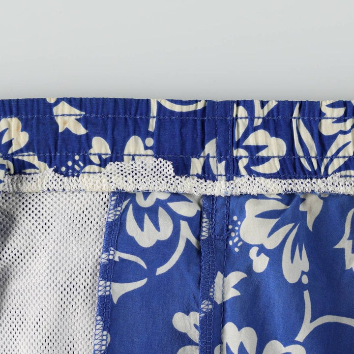 Ralph Lauren POLO SPORT all-over floral print swim shorts, men's size XL equivalent. Nylon blue type Vintage Second Hand