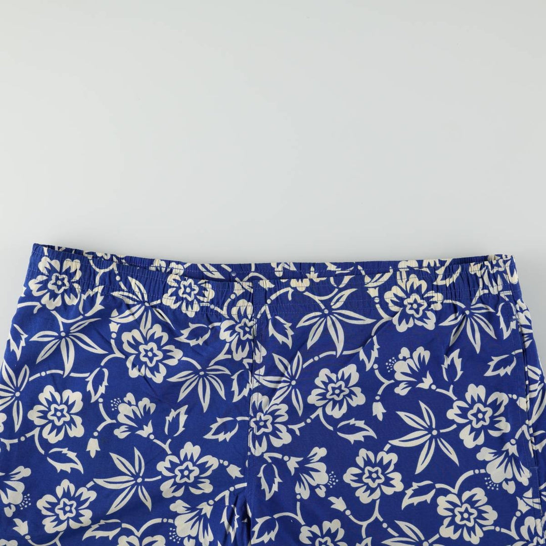 Ralph Lauren POLO SPORT all-over floral print swim shorts, men's size XL equivalent. Nylon blue type Vintage Second Hand