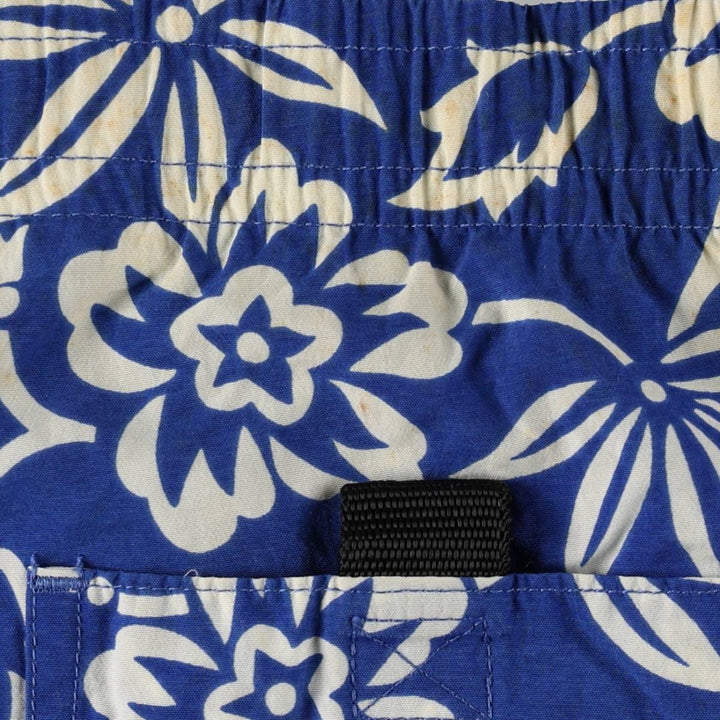 Ralph Lauren POLO SPORT all-over floral print swim shorts, men's size XL equivalent. Nylon blue type Vintage Second Hand