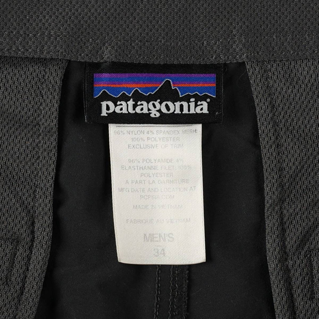 Patagonia 57150SP14 Nylon Shorts, Men's W37 (approx.) Nylon black type Vintage Second Hand