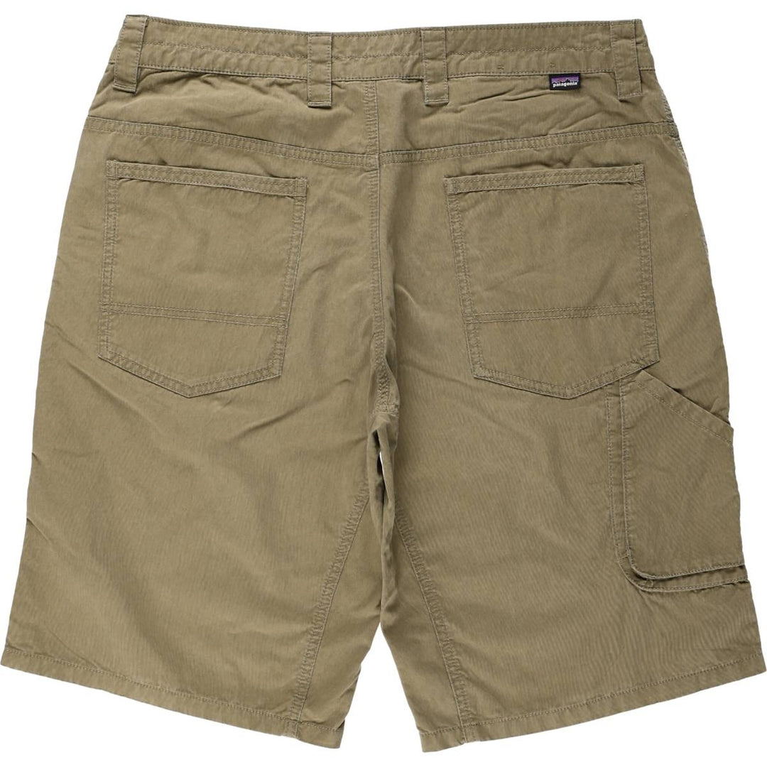 Patagonia 57840SP17 Cotton Shorts, Men's W36 (approx.) cotton Khaki type Vintage Second Hand