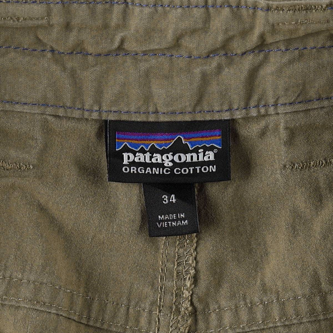 Patagonia 57840SP17 Cotton Shorts, Men's W36 (approx.) cotton Khaki type Vintage Second Hand