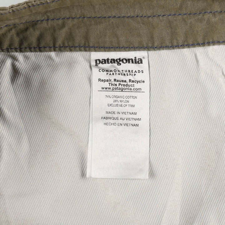 Patagonia 57840SP17 Cotton Shorts, Men's W36 (approx.) cotton Khaki type Vintage Second Hand