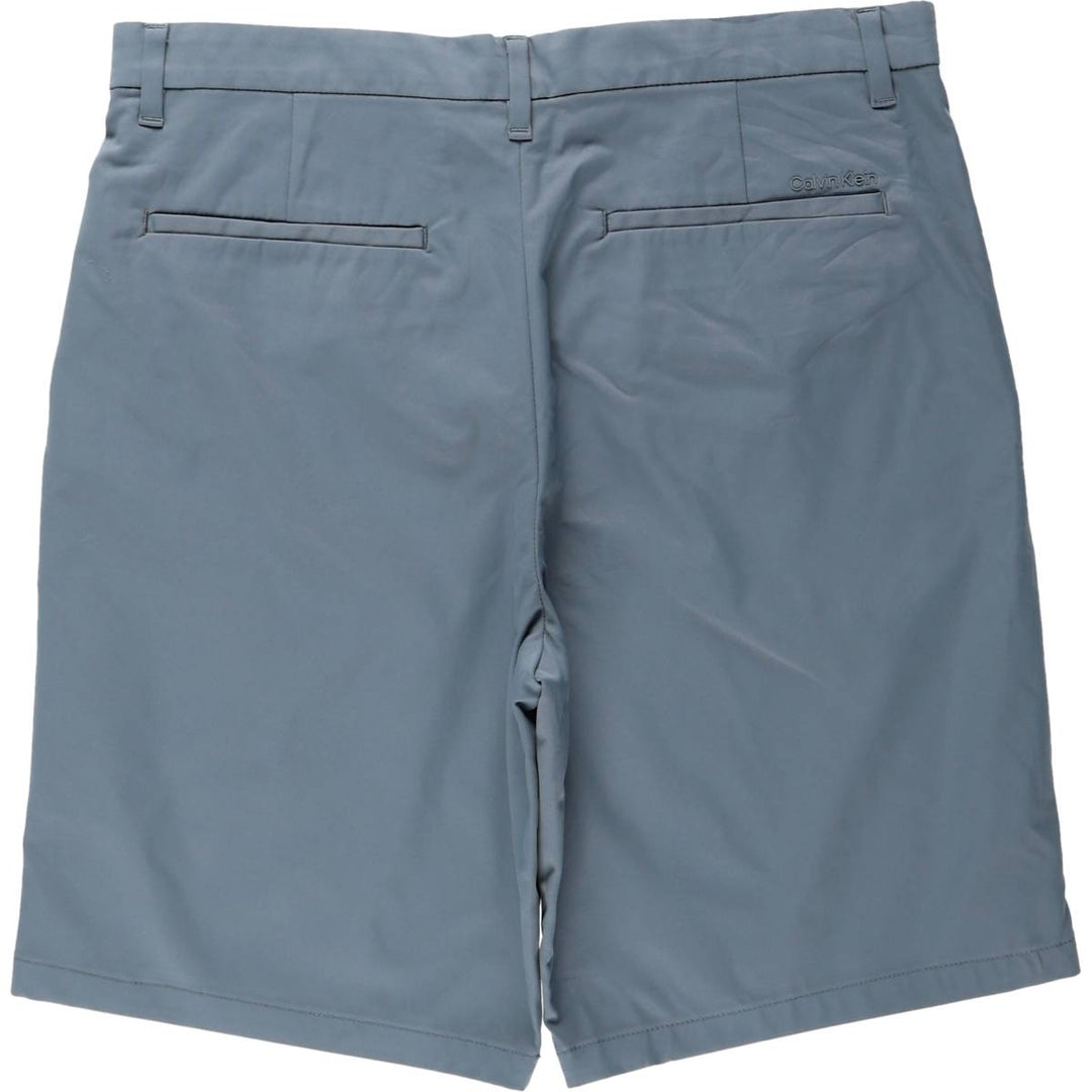 Calvin Klein shorts, men's size W34 (approx.) polyester blue type Vintage Second Hand