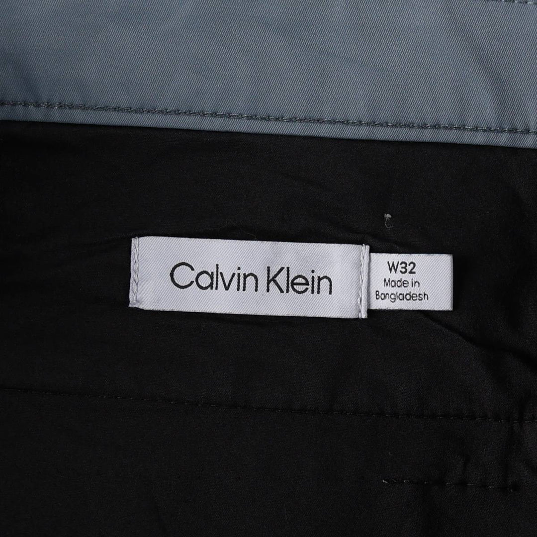 Calvin Klein shorts, men's size W34 (approx.) polyester blue type Vintage Second Hand