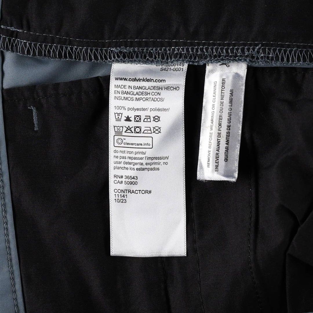 Calvin Klein shorts, men's size W34 (approx.) polyester blue type Vintage Second Hand