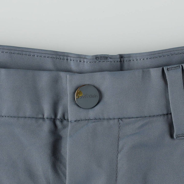 Calvin Klein shorts, men's size W34 (approx.) polyester blue type Vintage Second Hand