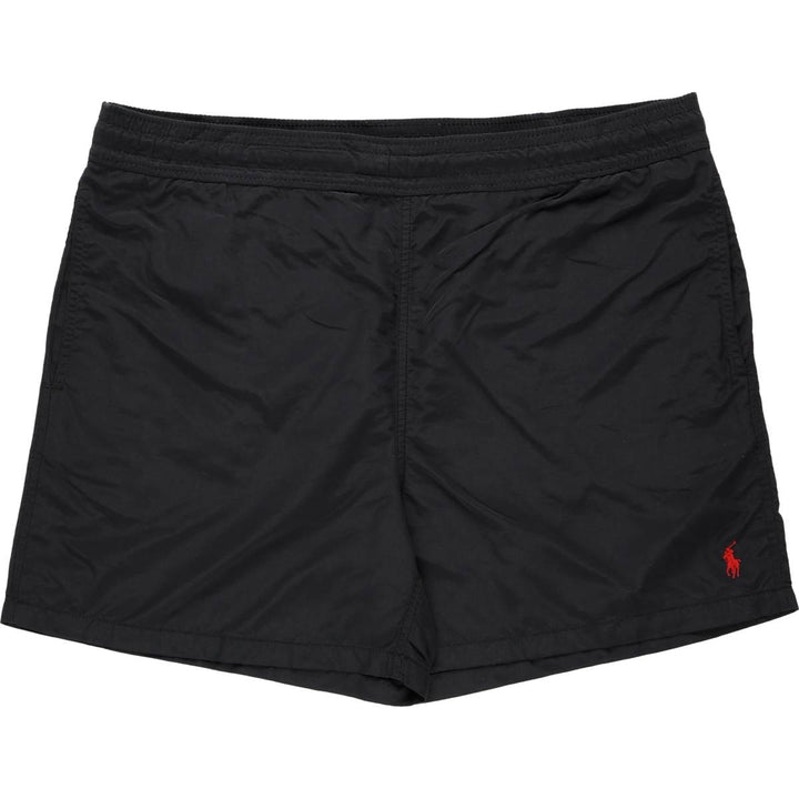 Ralph Lauren POLO by Ralph Lauren swim shorts, men's size L Nylon black type Vintage Second Hand