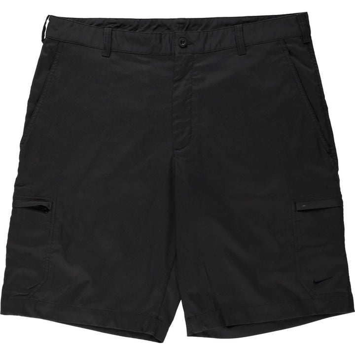 Nike shorts, men's size W37 (approx.) polyester black type Vintage Second Hand