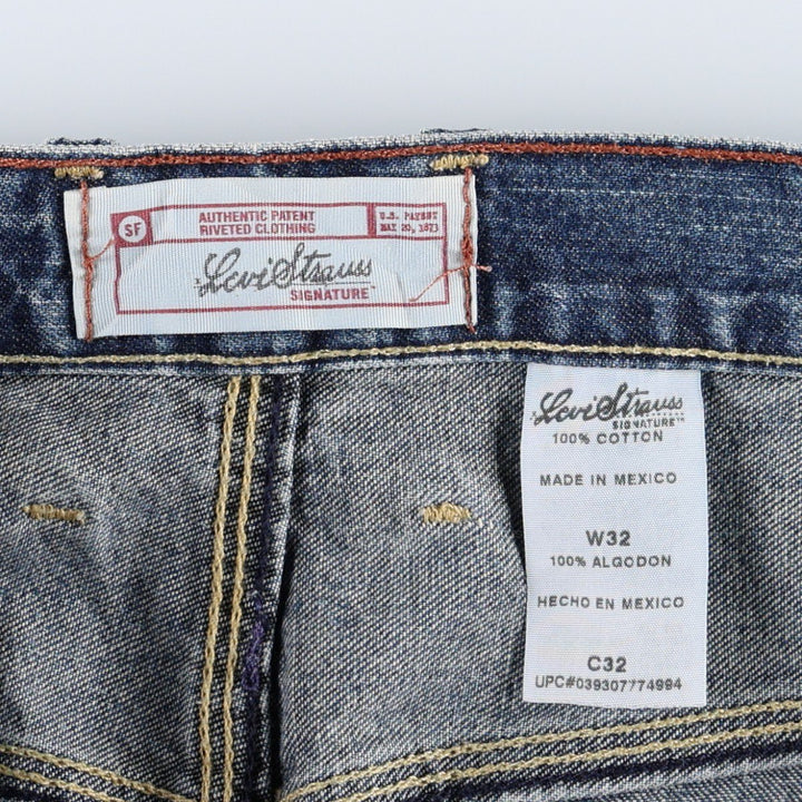 2000'S Levi's Signature Denim Painter Shorts (Men's W36 equivalent) cotton blue type Vintage Second Hand