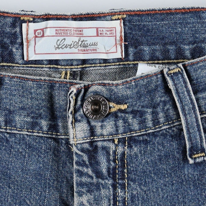 2000'S Levi's Signature Denim Painter Shorts (Men's W36 equivalent) cotton blue type Vintage Second Hand