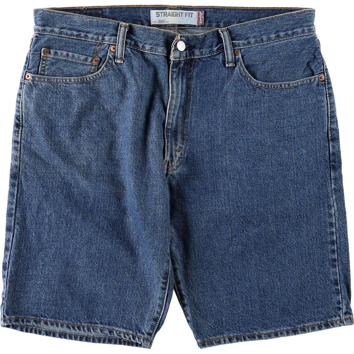 Levi's 505 Straight Fit Denim Shorts (Men's W37 equivalent) cotton blue type Vintage Second Hand