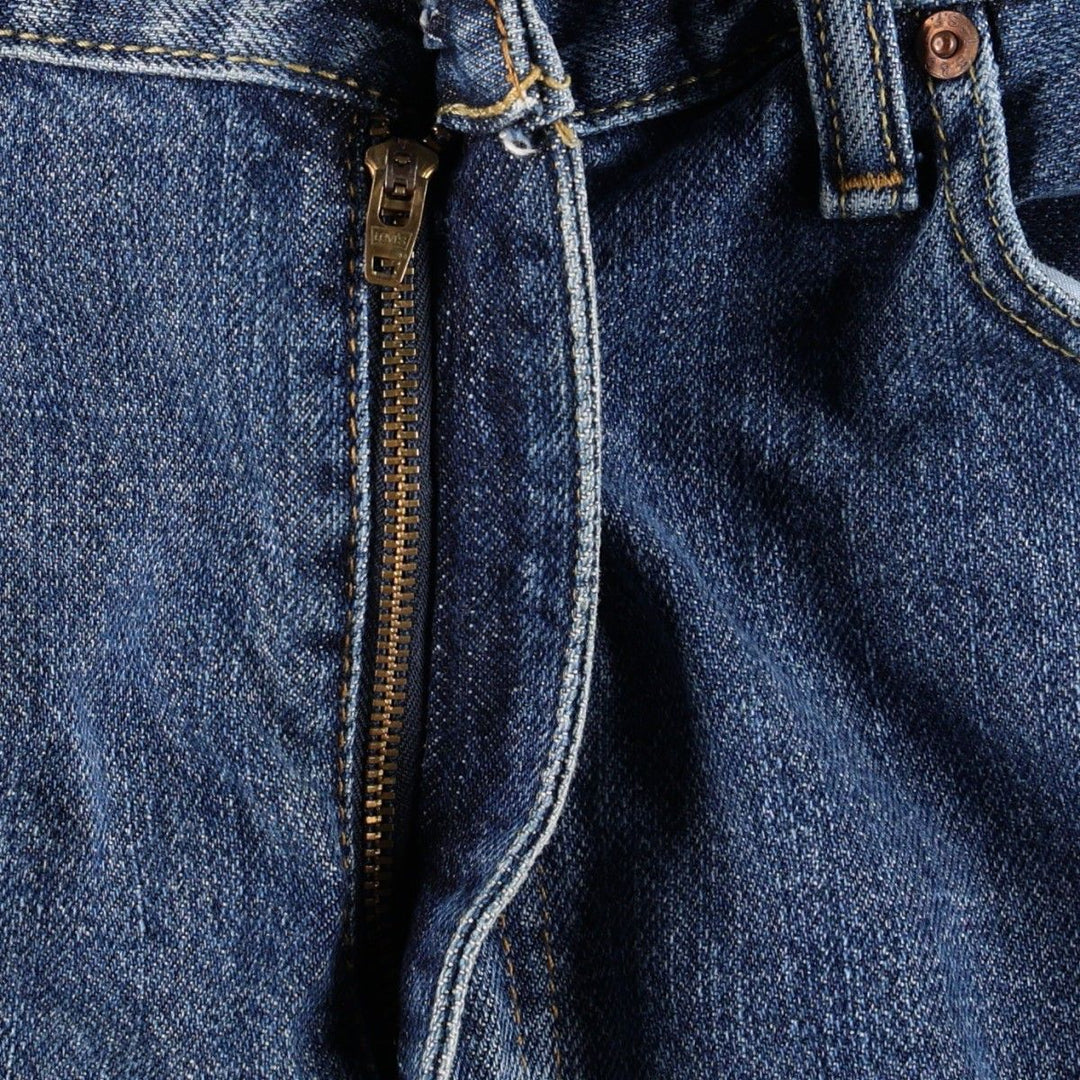 Levi's 505 Straight Fit Denim Shorts (Men's W37 equivalent) cotton blue type Vintage Second Hand