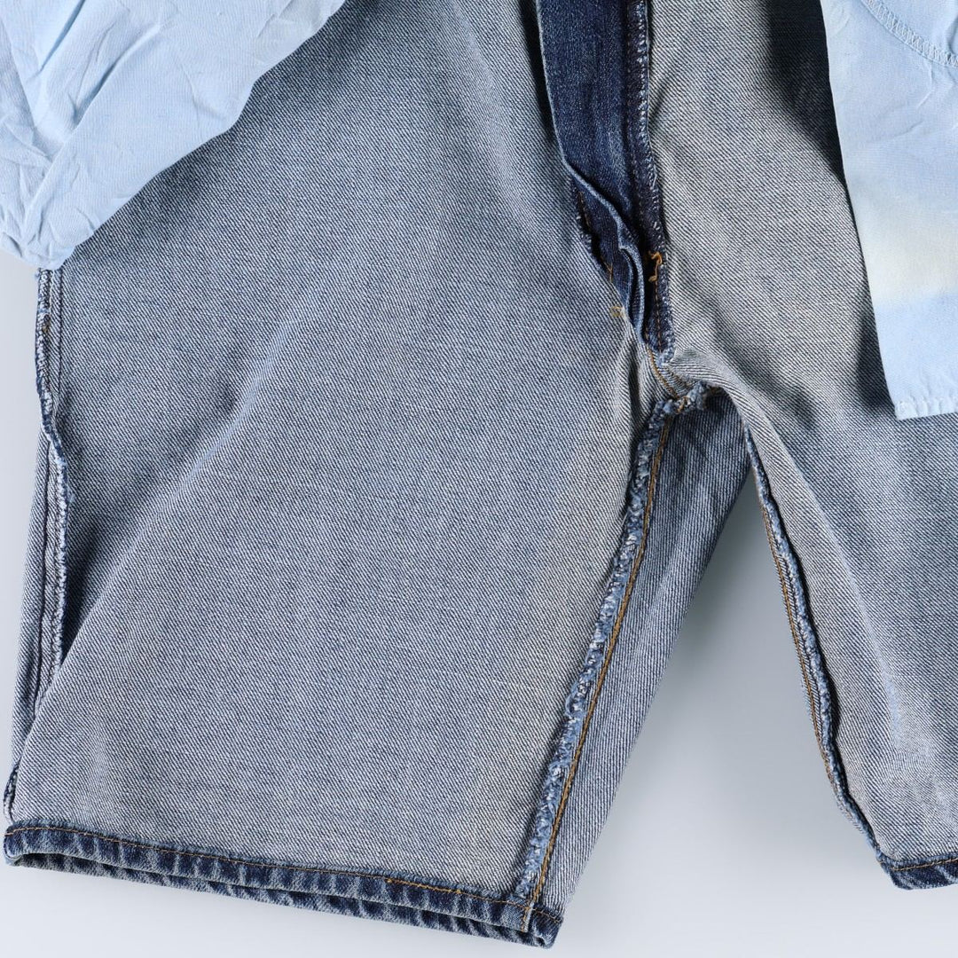 Levi's 505 Straight Fit Denim Shorts (Men's W37 equivalent) cotton blue type Vintage Second Hand