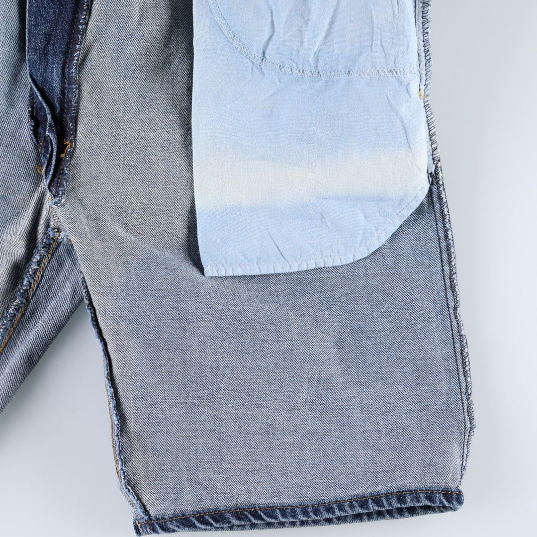 Levi's 505 Straight Fit Denim Shorts (Men's W37 equivalent) cotton blue type Vintage Second Hand