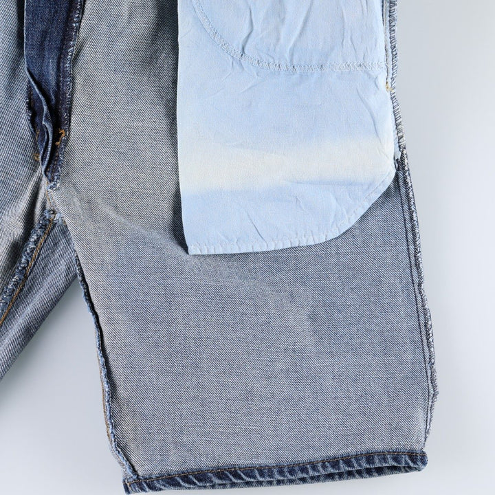 Levi's 505 Straight Fit Denim Shorts (Men's W37 equivalent) cotton blue type Vintage Second Hand