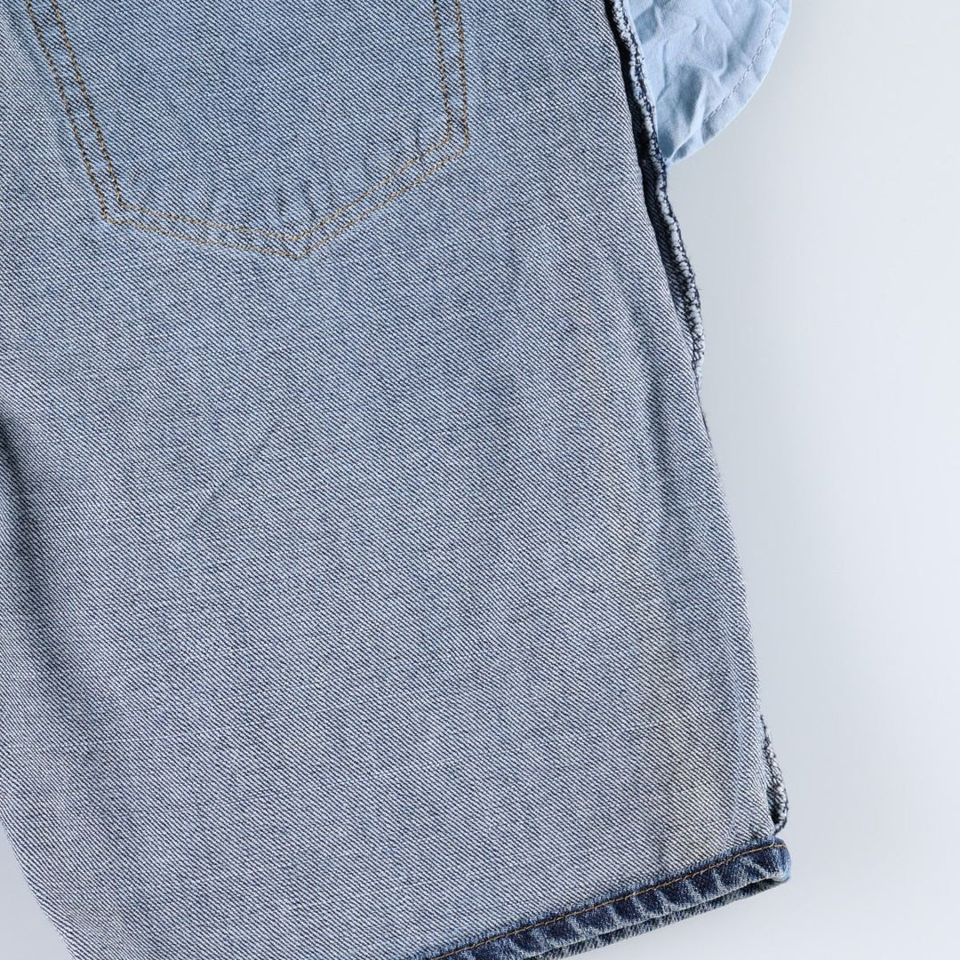 Levi's 505 Straight Fit Denim Shorts (Men's W37 equivalent) cotton blue type Vintage Second Hand
