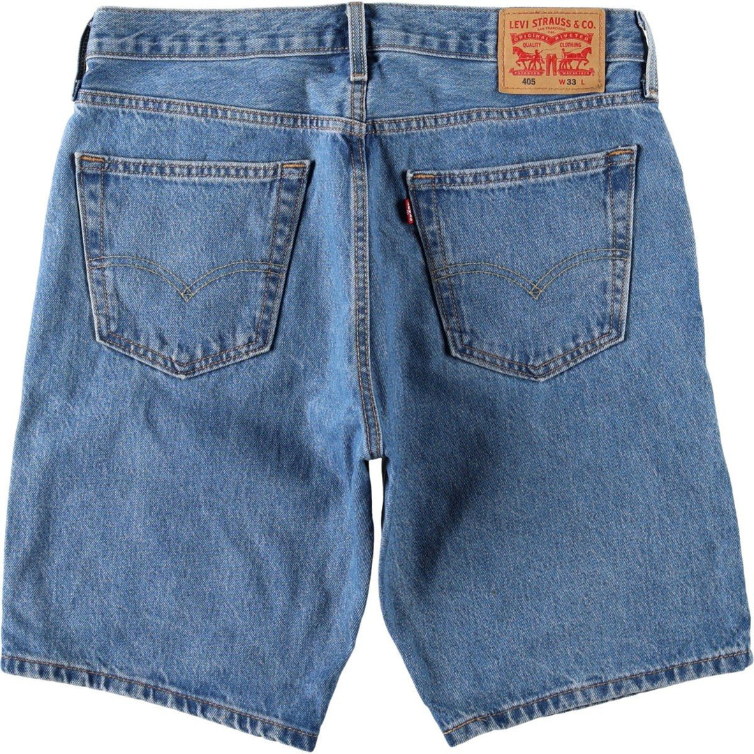 Levi's 405 denim shorts, men's size W35 (approx.) cotton blue type Vintage Second Hand