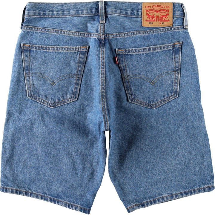 Levi's 405 denim shorts, men's size W35 (approx.) cotton blue type Vintage Second Hand