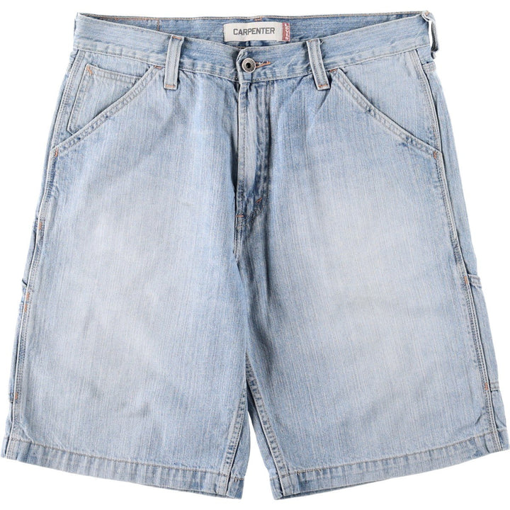 2000'S Levi's Carpenter denim painter shorts, men's size W37 (approx.) cotton Blue type light blue Vintage Second Hand