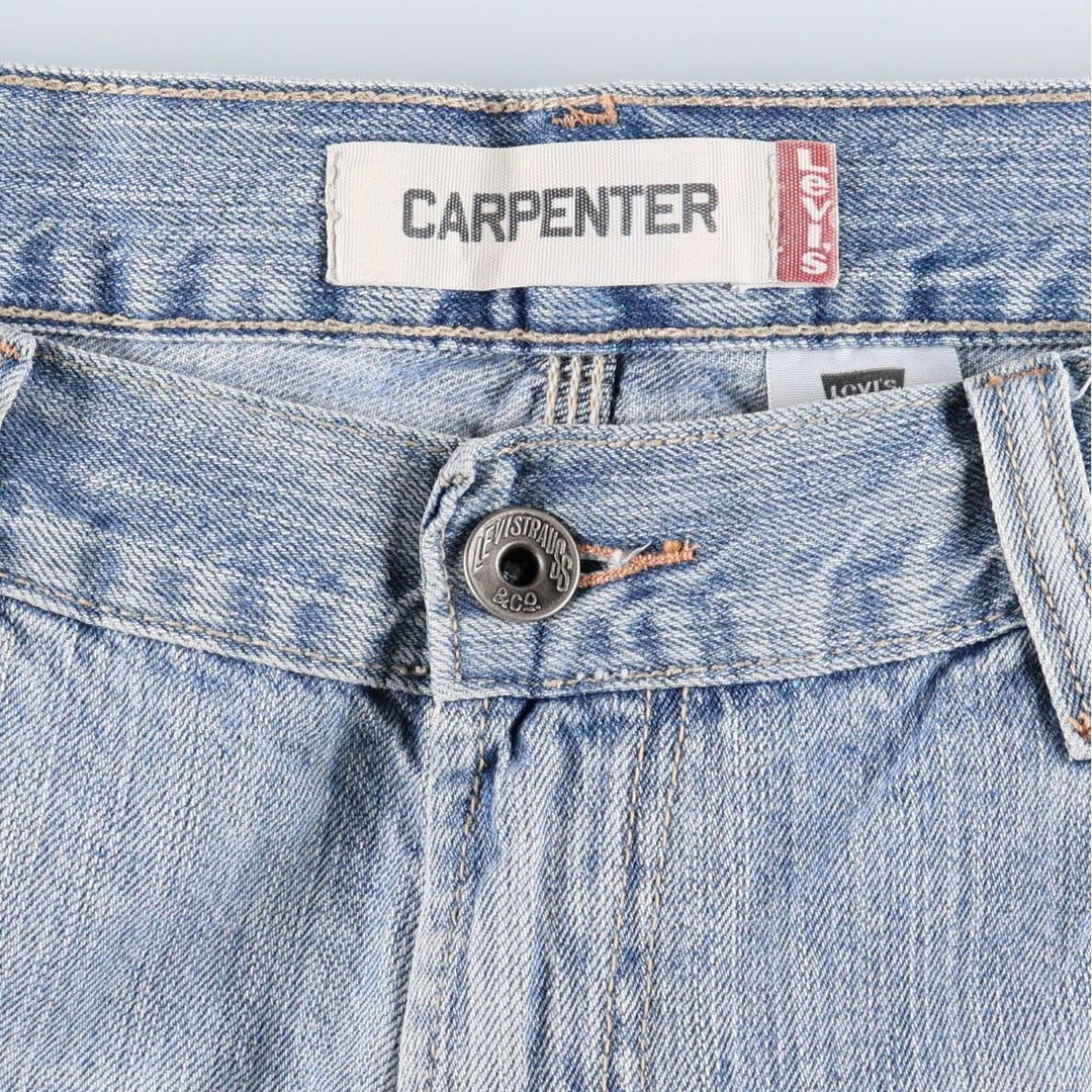 2000'S Levi's Carpenter denim painter shorts, men's size W37 (approx.) cotton Blue type light blue Vintage Second Hand