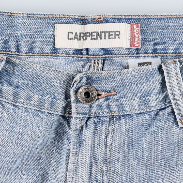 2000'S Levi's Carpenter denim painter shorts, men's size W37 (approx.) cotton Blue type light blue Vintage Second Hand