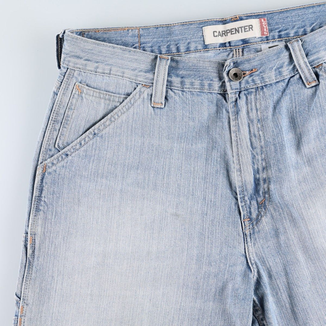 2000'S Levi's Carpenter denim painter shorts, men's size W37 (approx.) cotton Blue type light blue Vintage Second Hand
