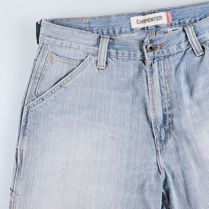 2000'S Levi's Carpenter denim painter shorts, men's size W37 (approx.) cotton Blue type light blue Vintage Second Hand