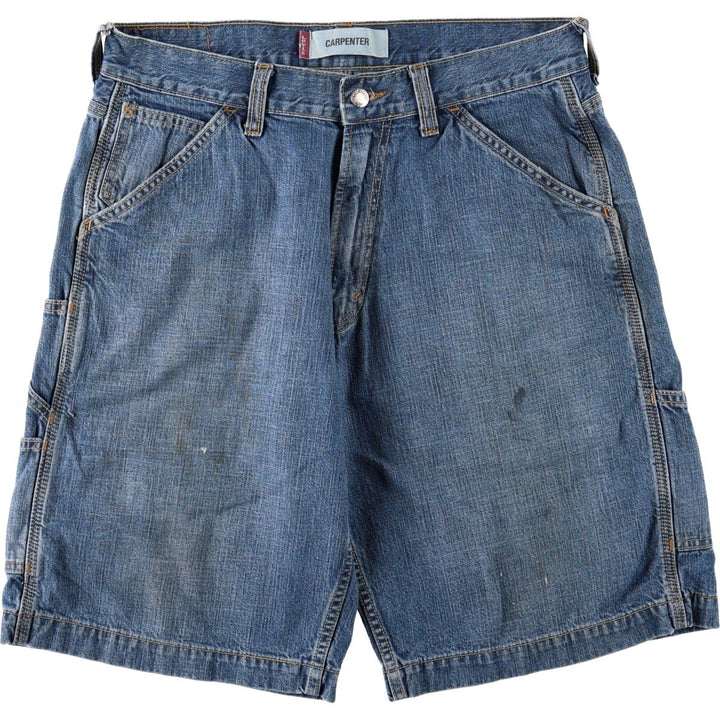 Levi's CARPENTER denim painter shorts, half pants, men's w34 equivalent cotton blue type Vintage Second Hand
