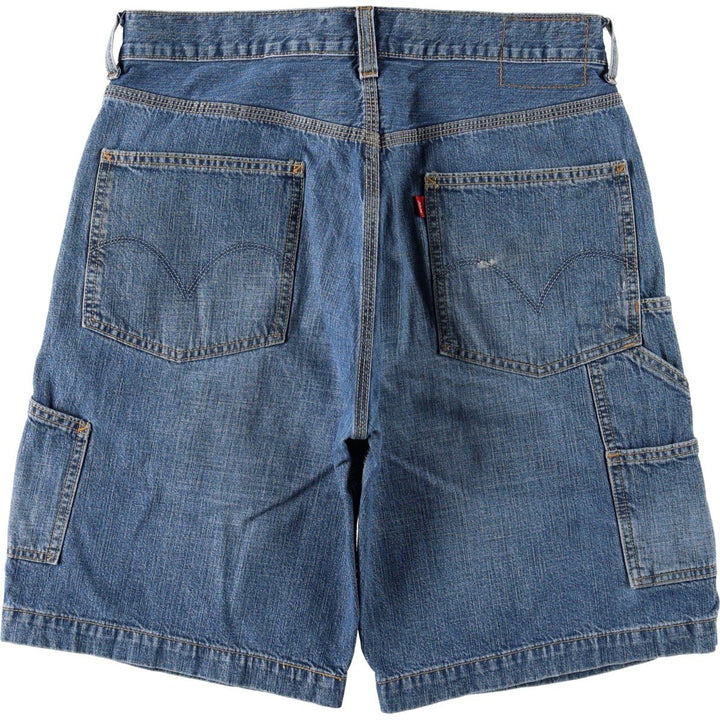 Levi's CARPENTER denim painter shorts, half pants, men's w34 equivalent cotton blue type Vintage Second Hand