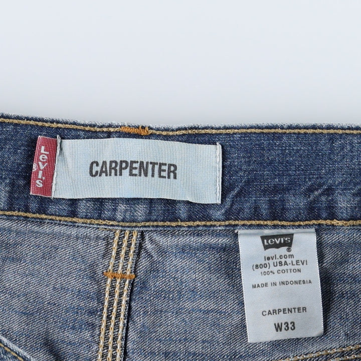 Levi's CARPENTER denim painter shorts, half pants, men's w34 equivalent cotton blue type Vintage Second Hand