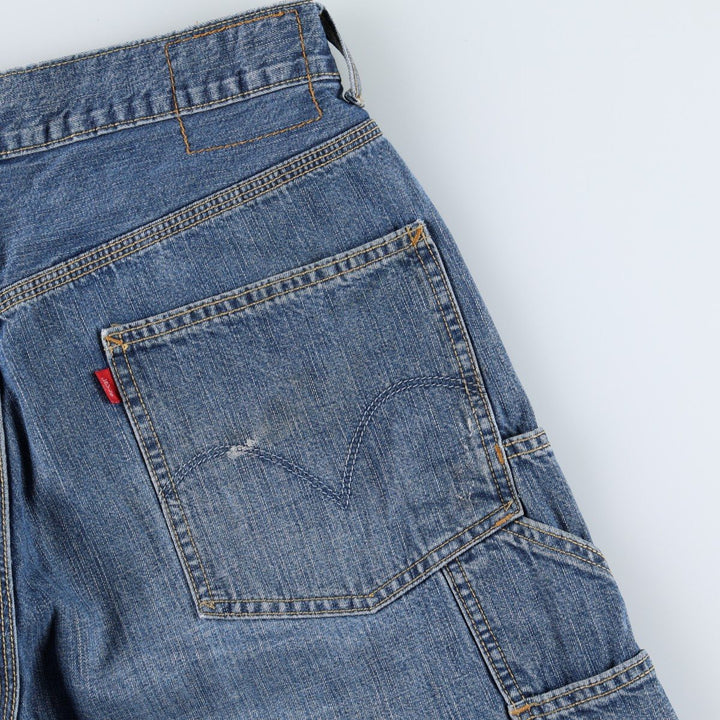 Levi's CARPENTER denim painter shorts, half pants, men's w34 equivalent cotton blue type Vintage Second Hand