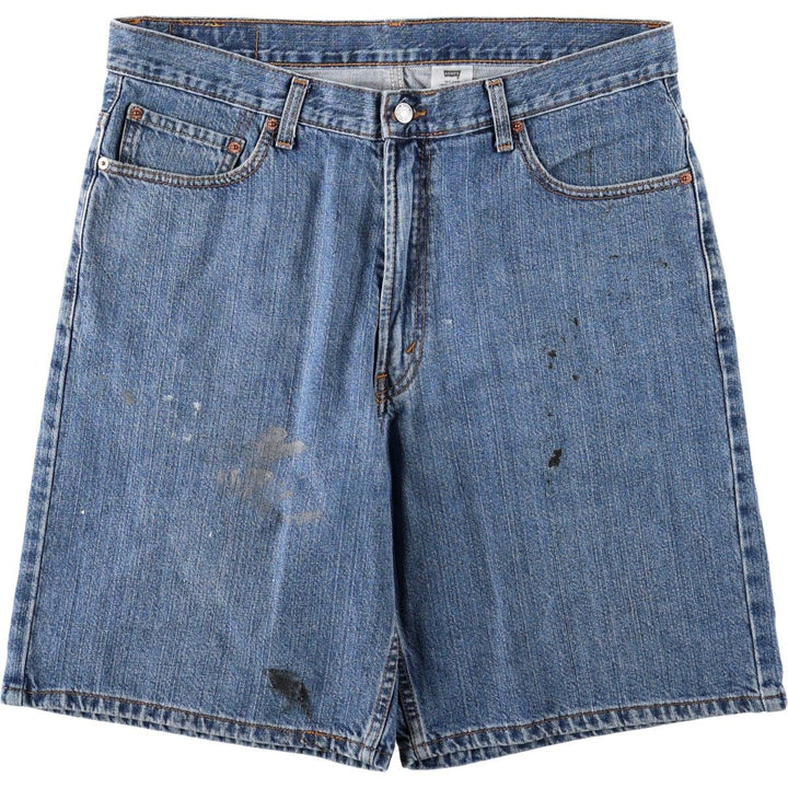 2000'S Levi's 550 Relaxed Fit Denim Shorts/Jorts Men's Size W37 cotton blue type Vintage Second Hand